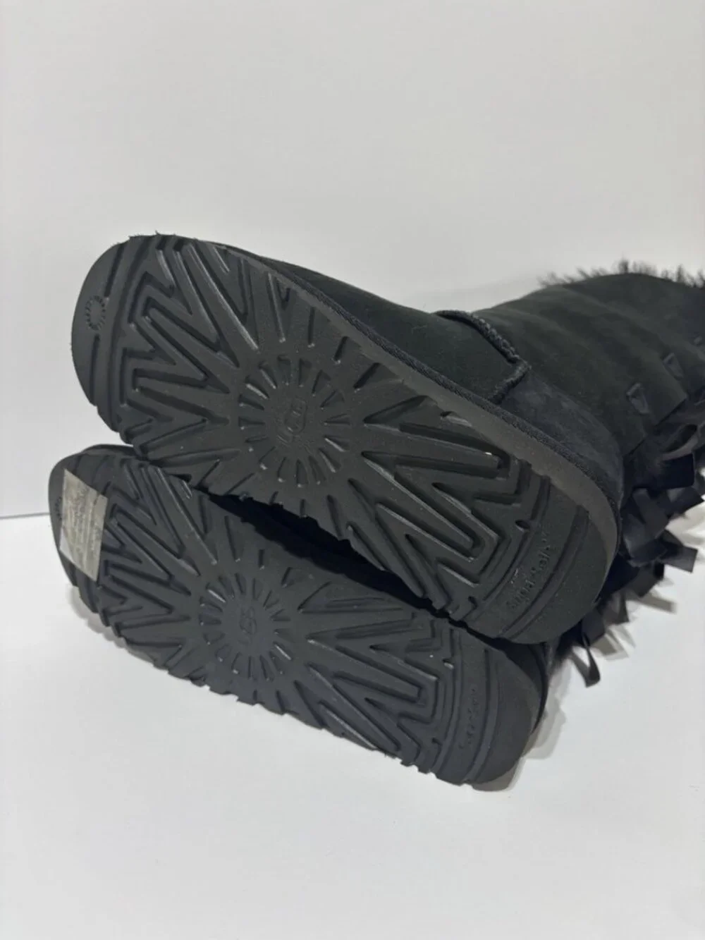 UGG Women’s Bailey Bow Tall II Black Winter Boots, Size 9 M